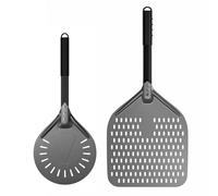 G.a HOMEFAVOR 12 pouces Pelle à Pizza 8 Pouces Pelle à pizza Perforée en Aluminium Anodisé Dur, Pizza Paddle pour Cuisson au Four à Pizza