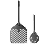 G.a HOMEFAVOR 14 Pouces Pelle à Pizza 8 Pouces Pelle a Pizza Perforée Pizza Paddle en Aluminium Anodiséen Dur avec Résistance Aux Hautes Températurespour