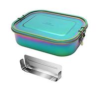 G.a HOMEFAVOR 1400ML Boîte à Bento avec Séparateur Amovible Boîtes-Repas en Acier Inoxydable Boîte à Lunch en Métal Boite