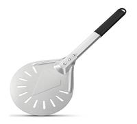 G.a HOMEFAVOR 9 Pouces Pelle à Pizza Tournante Perforée en Aluminium Anodisé avec Poignée Antidérapante Résistante à la Chaleur, Pizza Paddle pour Pain de Pizzas Maison