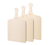 G.a HOMEFAVOR Pelle à Pizza, Pelle à Pizza en Bois Set de 3 Pizza Paddle en bois de bouleau, Idéal pour la cuisson à pizza, gâteaux, tartes, pains et Viennoiseries