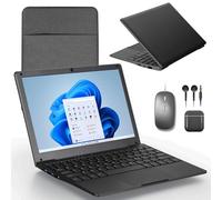 G-Anica Ordinateur portable win 11, 8 Go de RAM et 128 Go de ROM, Processeur Celeron Dual-Core, Netbook 10 pouces avec WiFi, Mini-ordinateur livré avec sacoche, souris, casques audio et tapis de souri