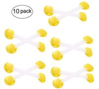 G-arbre Bébé Enfant de sécurité Serrures Cabinet, bébé et preuve armoire à tiroirs loquet de sécurité avec serrure enfants, la sécurité serrure avec adhésif 3M 10 Pack
