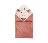 G-arbre Serviettes bébé avec capuche pour les filles débarbouillettes ultra doux super Absorbent Serviettes de bain Grand cadeau pour nouveau-né et les enfants (orange)