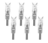 G-Archery 6 pcs Lighted Nocks pour arbalète avec .297 au .302 à l'intérieur de diamètre, Demi Lune Style Lighted tir à l'arc Nocks, Colorful Pack of 6