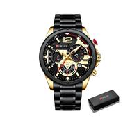 (G B Box) Montres Homme 2021 CURREN Top Marque Luxe Décontracté Acier Quartz Montre Homme Affaires Horloge