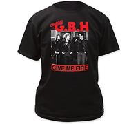 G.B.H.- Men's Give Me Fire T-Shirt in Black(Large)