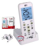 G.B.S. Elettronica Universal air Wi-Fi WiFi Appuyez sur les boutons Blanc télécommande - Télécommandes (Climatiseur, WiFi, Appuyez sur les boutons, Écran integré, Blanc)