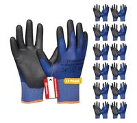 G-Base Micro Lot de 12 paires de gants pour homme Taille 11