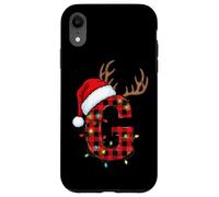 G Bonnet de Père Noël à Carreaux Coque pour iPhone XR