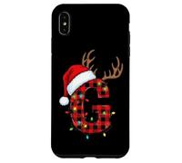 G Bonnet de Père Noël à Carreaux Coque pour iPhone XS Max