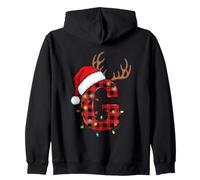 G Bonnet de Père Noël à Carreaux Sweat à Capuche