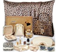 G.C Coffret Cadeau Anniversaire Femme Coffret Bien Etre Femme Maman Soeur Amie avec Sac a Main & Taie Oreiller & 9 Bracelets, Cadeau Femme Noël, Saint-Valentin, Fete des Meres