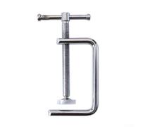 G-Clamp Serre-joint en acier robuste pour le travail du bois avec housse de protection en caoutchouc souple, patins antidérapants - Prise ferme pour la menuiserie, le bricolage, la coupe, le perçage