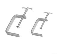 G Clamps Lot de 2 colliers de serrage en alliage de bois et métal 0-100 mm | Pinces en alliage robuste, poignée en T lisse, serrage plat sécurisé, pour le travail du bois, les meubles