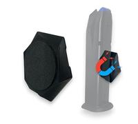 G°Dry Porte-revues magnétique - Force de maintien de 5 kg - Caoutchouc mousse avant et arrière - Universel pour chargeurs de pistolets et fusils - Armoire à armes, coffre-fort et mur - Auto-adhésif
