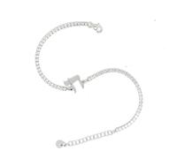 G e D Argenti, Bracelet Tennis Chai en argent 925 rhodié avec zircons