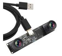 G ELP 210fps Monochrome Global Shutter Module de caméra USB - Double lentille de synchronisation S/W Web pour PC, 800P 120fps Lightburn, USB2.0 OmniVision OV9281 Caméra binoculaire