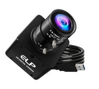 G ELP AR0234 Caméra à zoom manuel haute vitesse USB 3.0 720P/200 fps, 1200P/120 fps, USB 3.0/2.0 Lightburn Caméras pour Windows, Linux, Mac, Pi, 2,8-12 mm 4X Zoom AR0234