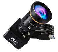 G ELP AR0234 Caméra à zoom manuel haute vitesse USB 3.0, 720P/200fps, 1200P/120fps, USB 3.0/2.0 Lightburn Caméras pour Windows, Linux, Mac, Pi, 5-50 mm, zoom 10X, AR0234