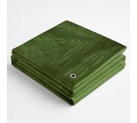 G.F. Bâche en tissu Professional Line 180 g/m² vert, 8 m x 12 m = 96 m², résistante aux UV, imperméable, indéchirable, avec œillets pour Poll meubles de jardin, trampoline, voiture, bâche de
