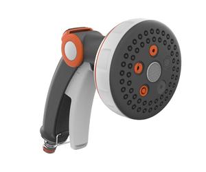 G.F. Srl, Pistolet d'arrosage XL SELECTOR, en métal et Caoutchouc, idéal pour Le Jardin, Les Plantes et Les Fleurs avec 5 Jets et Un Grand sélecteur avec Couvercle métallique Anti-Corrosion