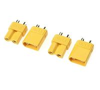 G-Force RC GF-1030-001 Lot de 2 paires de connecteurs XT-30 avec contacts dorés + femelle