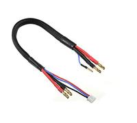 G-Force RC GF-1202-127 Câble de charge/d'équilibrage 5 mm Fiche Bullit 2S Chargeur 2S XH Fiche Bullit 2 mm 14 AWG Câble en silicone 30 cm 1 pièce