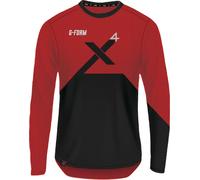 G-FORM Chemise à manches longues "Pro-X4" SB-packed rouge/noir, taille M (tour de poitrine 91,5-101,5 cm)
