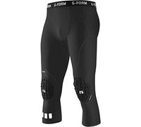 G-Form Pro 3/4 Padded Compression Pants - Pantalon de Compression pour Hommes - Noir, Adulte Moyen