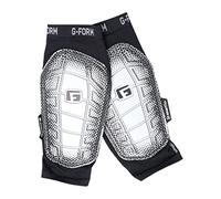 G-Form Pro-S Elite 2 - Protège-Tibias de Football et protège-Tibias - Noir/Argent, Adulte Moyen