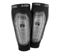G-Form Pro-S Elite 2 - Protège-Tibias de Football et protège-Tibias - Noir/Argent, Adulte X-Grand