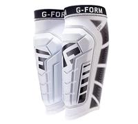 G-Form Pro-S Vento - Football Shin Guard - Manchons de Football et de Protection des Tibias - Blanc, Jeunes Petit/Moyen