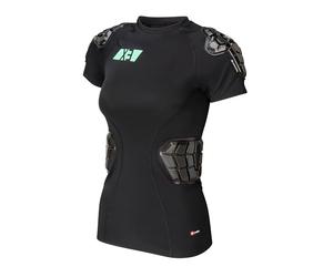 G-Form Pro-X3 Chemise à manches courtes pour femme - Maillot de corps de cyclisme - Équipement de protection avec rembourrage pour vélo, patinage et sports de neige