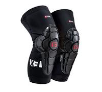 G-Form Pro-X3 Mountain Bike Knee Guards - Genouillères pour hommes et femmes - Noir/Blanc, Jeunes Petit/Moyen
