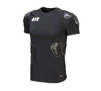 G-Form Pro-X3 Short Sleeve Shirt - Short Sleeve Undershirt for Protective Gear - Padded Compression Baselayer Shirt for Biking, Motorcycle Riding, Dirt Bike Riding & More - Black, Men Grand