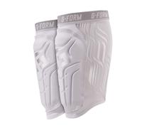 G-Form Protège-Tibias V2 - Blanc/Argenté Enfant Small/Medium: 96-124 cm