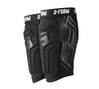 G-Form V2 Protège-tibias de football, noir/noir brillant, jeune, L/XL