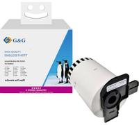 Compatible avec les étiquettes Brother DK-22243 sans fin (102mm x 30,48m) Noir sur blanc - Marque: G & G