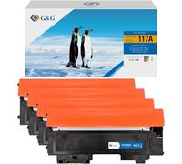 G&G 117A Cartouche de Toner compatible avec HP 117A pour HP Color Laser mfp 178nw 179fnw 178nwg 179fwg 150nw 150a 150w W2070A W2071A W2072A W2073A(4 paquets)