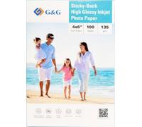 G&G 135GSM-4X6-100 Papier photo (autoadhésif) 135 g/m² 100 pc(s)