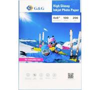 G&G; 200GSM-4X6-100 Papier photo 200 g/m² 100 pc(s)