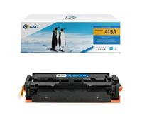 G&G 415A toner compatible HP 415A W2031A 415X W2031X cyan - pour HP Color LaserJet Pro M454 et MFP M479