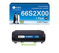 G&G 66S2X00 Cartouche de toner compatible avec Lexmark 66S2X00 pour Lexmark MS632dwe MX632adwe MS631dw, 31000 pages (66S2X00)
