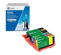 G&G 903XL Lot de cartouches d'encre de rechange pour HP 903 XL 903XL pour HP Officejet 6950 Pro 6960 6970 Noir Cyan Magenta Jaune