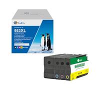 G&G 953 XL Lot de 4 cartouches d'encre de rechange compatibles avec HP Officejet Pro 7740 7720 8210 8720 8710 7730 8218 8715 8718 8725 8728 8730 8740
