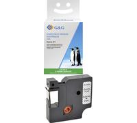 G&G BB-D-G-D1-45010 compatible remplace DYMO 45010 Couleur de ruban: transparent Couleur de police: noir 12 mm 7 m