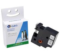 G&G BB-D-G-D1-45803 compatible remplace DYMO 45803 Couleur de ruban: blanc Couleur de police: noir 19 mm 7 m