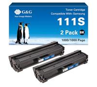 G&G Cartouche de toner compatible avec Samsung Xpress M2070W MLT-D111S pour M2070 M2026W M2020 MLT-D111L (2 noires)