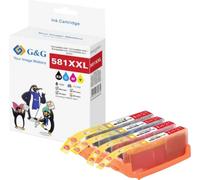 G&G Encre compatible GP-C581XXLBKCMY-4P